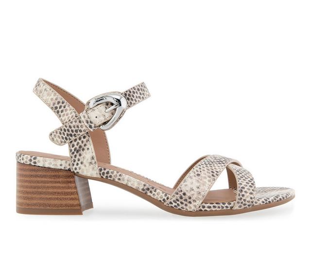 Aerosoles Cinzia Dress Sandals in Roccia Snake color