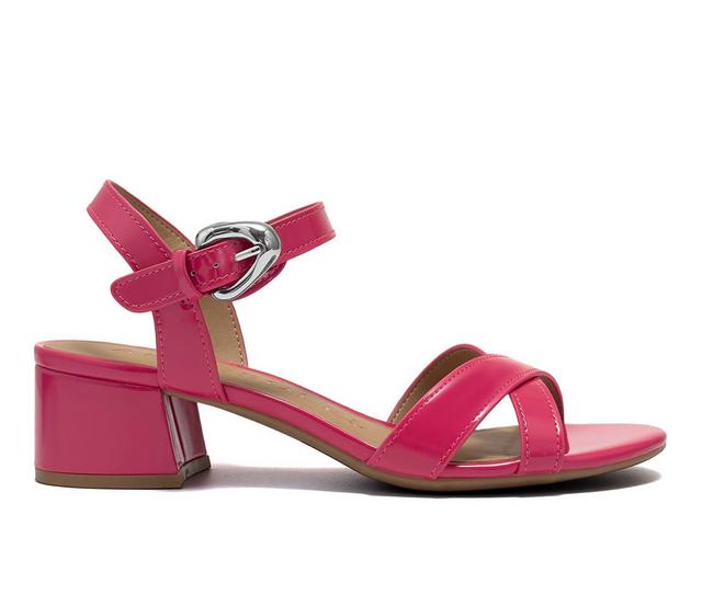Women's Aerosoles Cinzia Heeled Sandals in Magenta color
