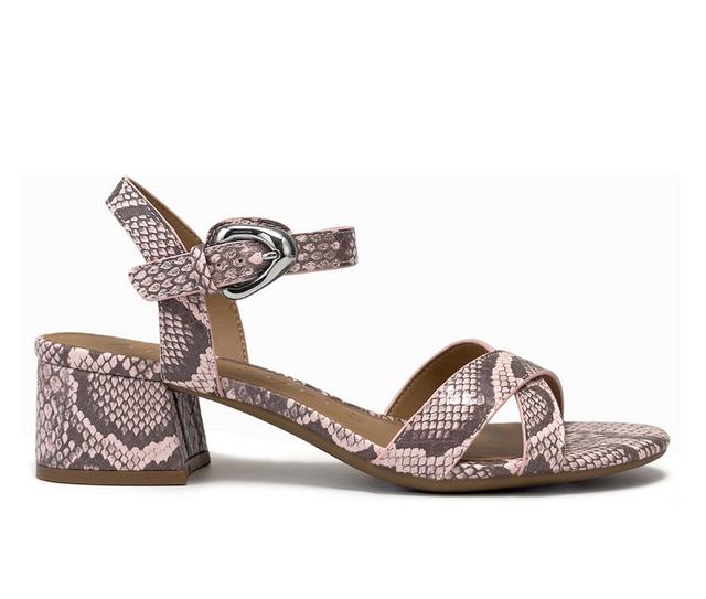 Women's Aerosoles Cinzia Heeled Sandals in Pale Pink color