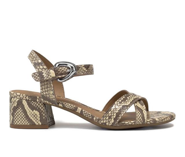 Women's Aerosoles Cinzia Heeled Sandals in Pale Yellow color