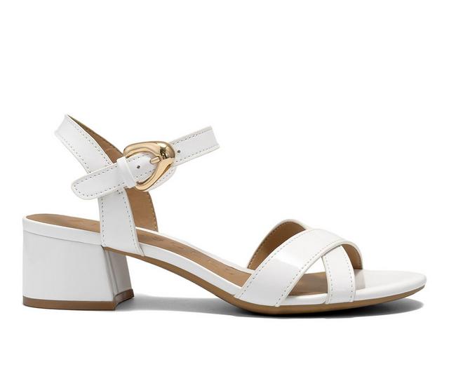Women's Aerosoles Cinzia Heeled Sandals in White color