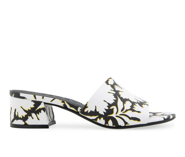 Women's Aerosoles Como Dress Sandals in White/Black color