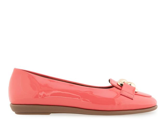 Women's Aerosoles Bell Flats in Coral color