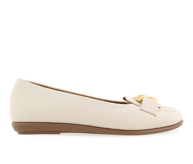 Women's Aerosoles Bell Flats in Eggnog color