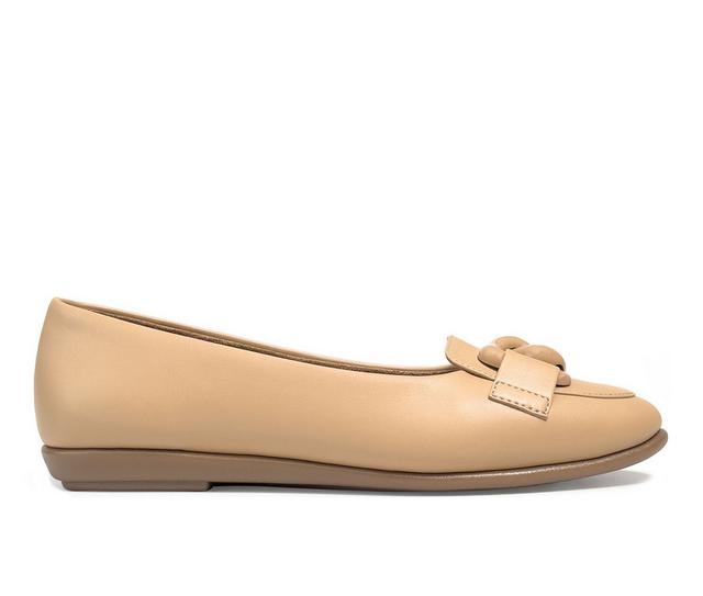 Women's Aerosoles Bell Flats in Beige Bisque color