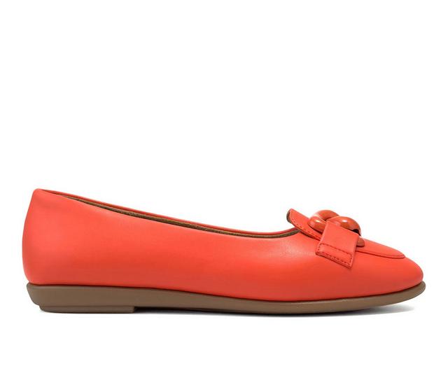 Women's Aerosoles Bell Flats in Orange color