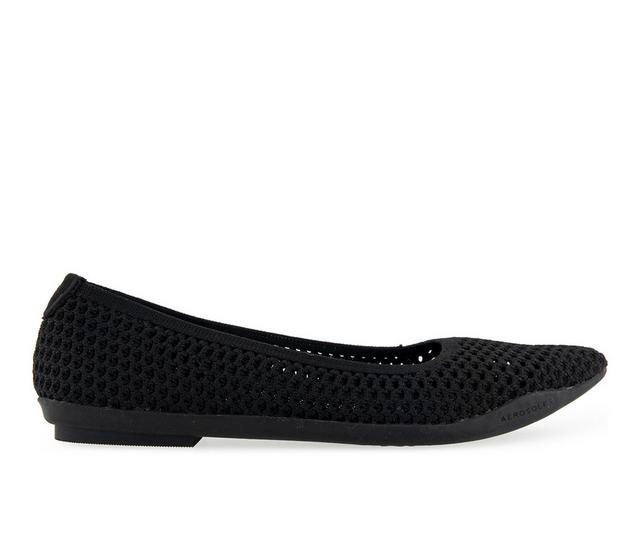 Women's Aerosoles Danielle Flats in Black color