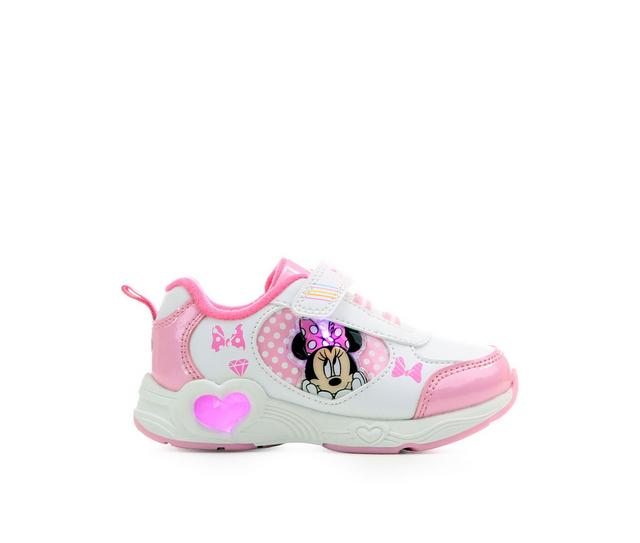 Girls' Disney Toddler & Little Kid Minnie Heart Shoes in White/Pink color