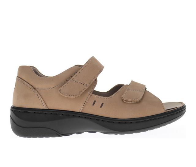 Women's Propet Gemma Outdoor Sandals in Dusty taupe color