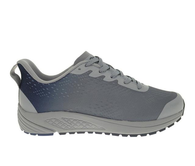 Men's Propet One Evolve Walking Shoes in Grey/navy color