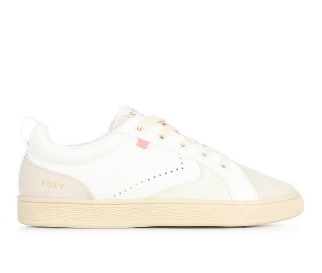 Women's Roxy Sunrise Sneakers in White/Nude color