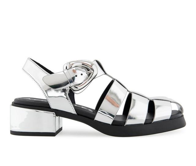 Women's Aerosoles Dapper Sandals in Silver color