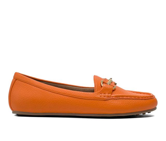 Women's Aerosoles Day-Drive Loafers in Orange color