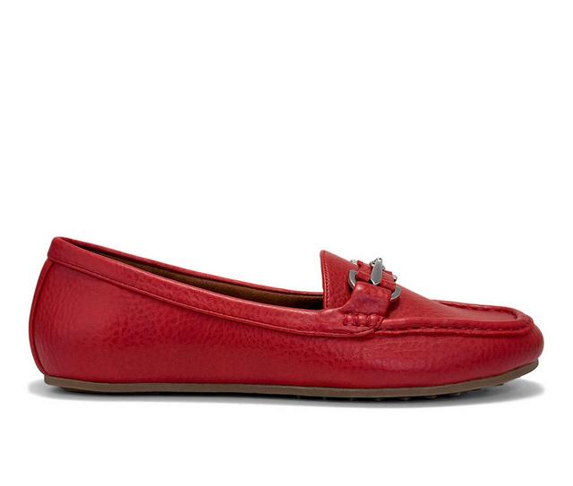 Women's Aerosoles Day-Drive Loafers in Red color