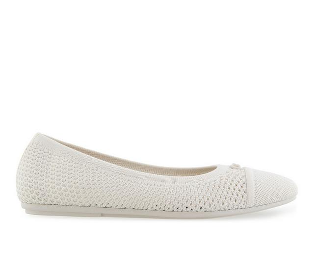 Women's Aerosoles Annelie Flats in Eggnog color