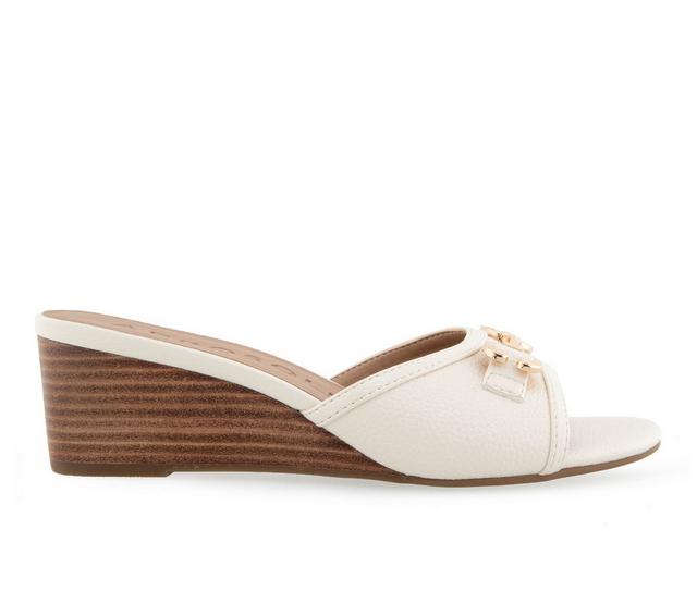 Women's Aerosoles Wava Wedges in Eggnog color