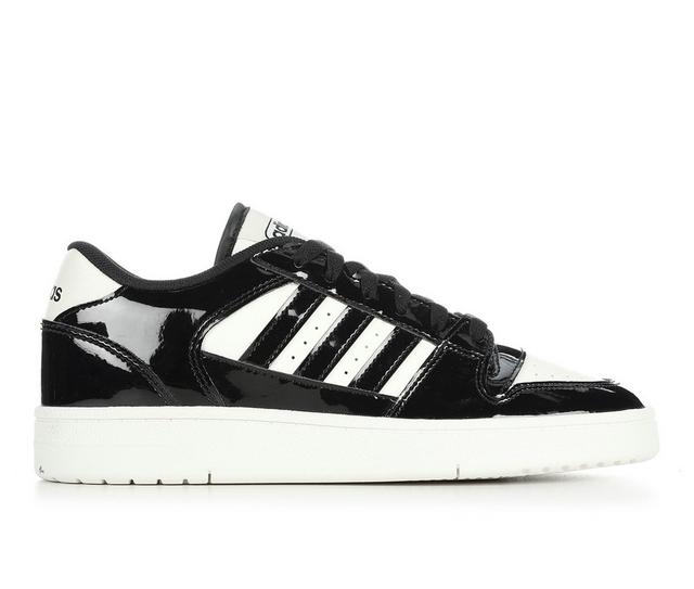 Women's Adidas Breakstart Low Sneakers in Black Patent color