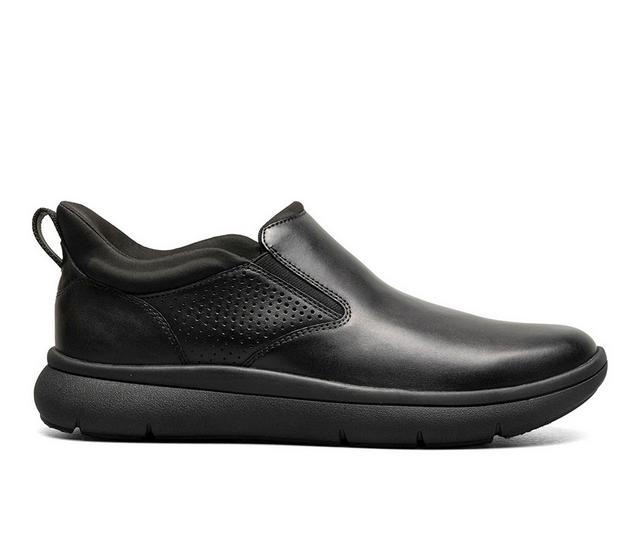 Florsheim Fleet Plain Toe So Slip-On Shoes in Blk Smooth color
