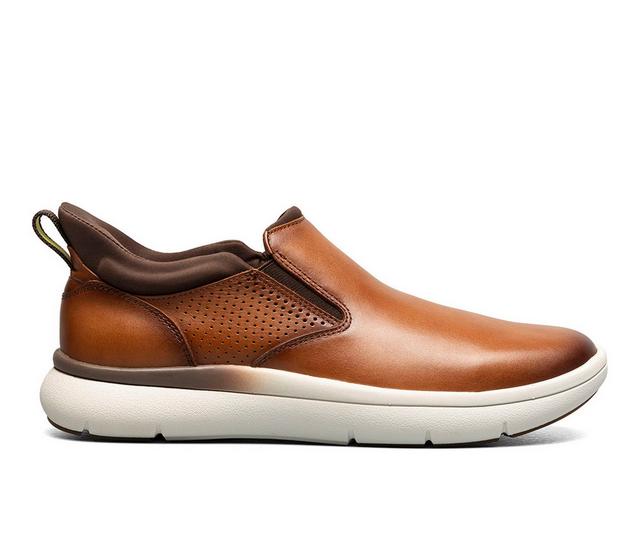 Florsheim Fleet Plain Toe So Slip-On Shoes in Cognac color