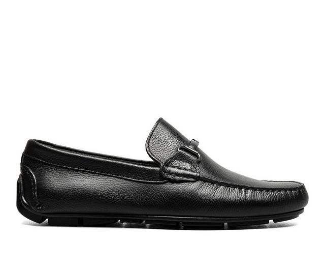 Florsheim Lago Moc Toe Bit Slip-On Shoes in Blk Tumble color