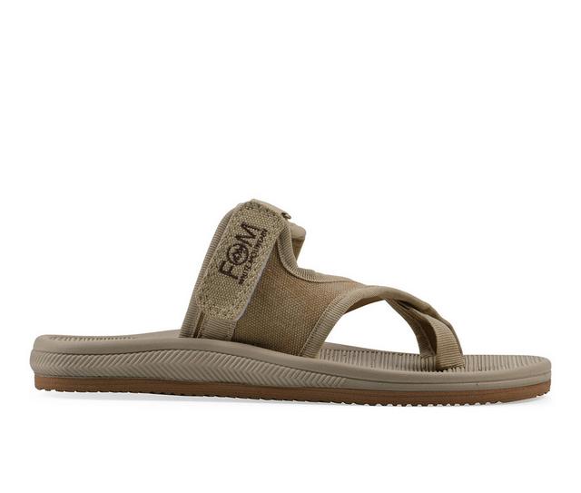 Women's White Mountain Basket Sandals in Khaki color
