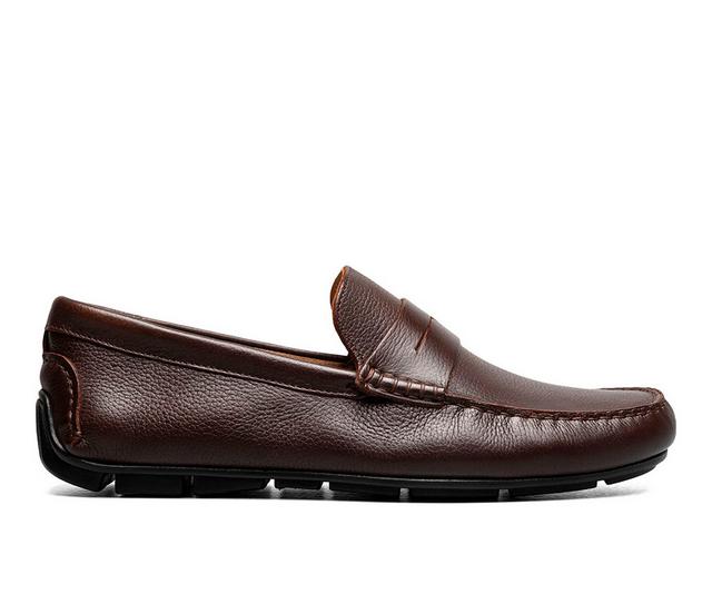 Florsheim Lago Penny Driver Slip-On Shoes in Chocolate color