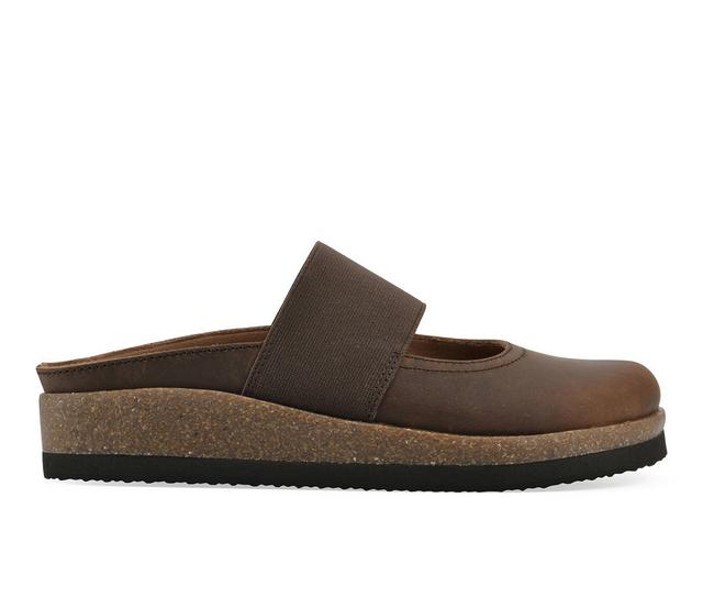Women's White Mountain Bassi Clogs in Brown color