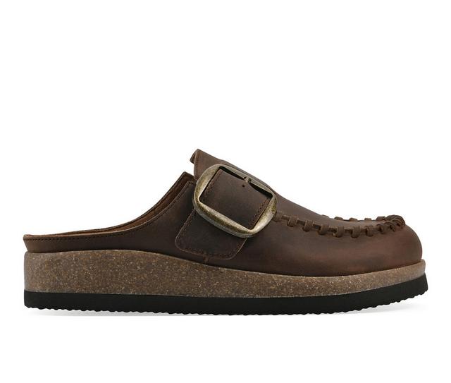 Women's White Mountain Bayberry Clogs in Brown color