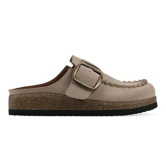 Women's White Mountain Bayberry Clogs in Sandalwood color