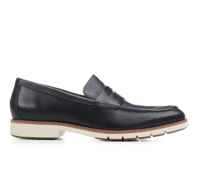 Men's Cole Haan Flexgrand+ Penny Loafer Dress Shoes in Black/Ivory color