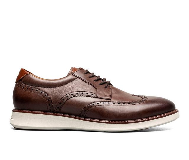 Florsheim Launch Wingtip Ox Dress Shoes in Brown color