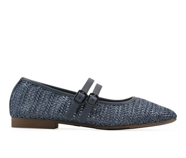 Women's White Mountain Bocage Flats in Blue W color
