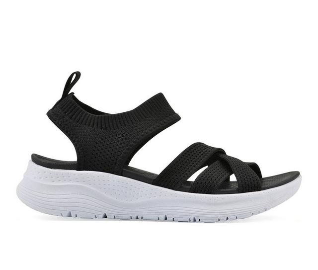 Women's White Mountain Charry Sandals in Black color
