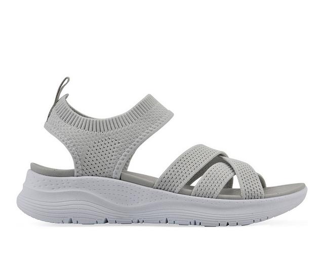 Women's White Mountain Charry Sandals in Light Grey color