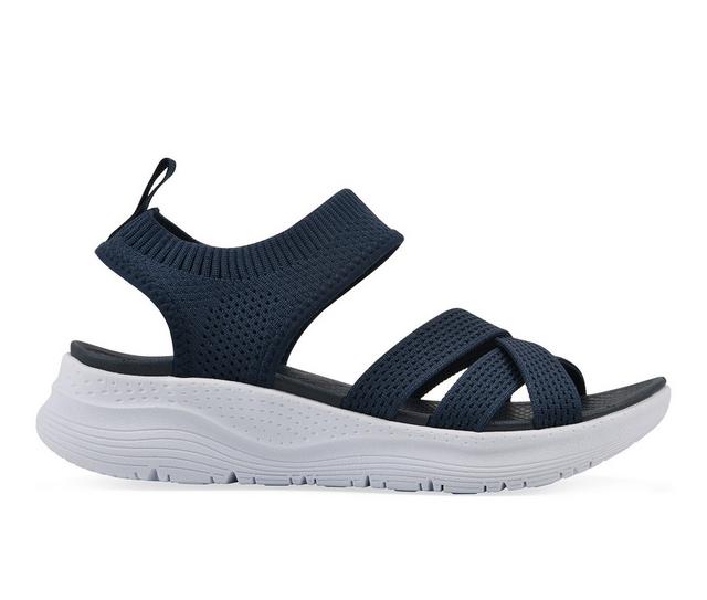 Women's White Mountain Charry Sandals in Navy color
