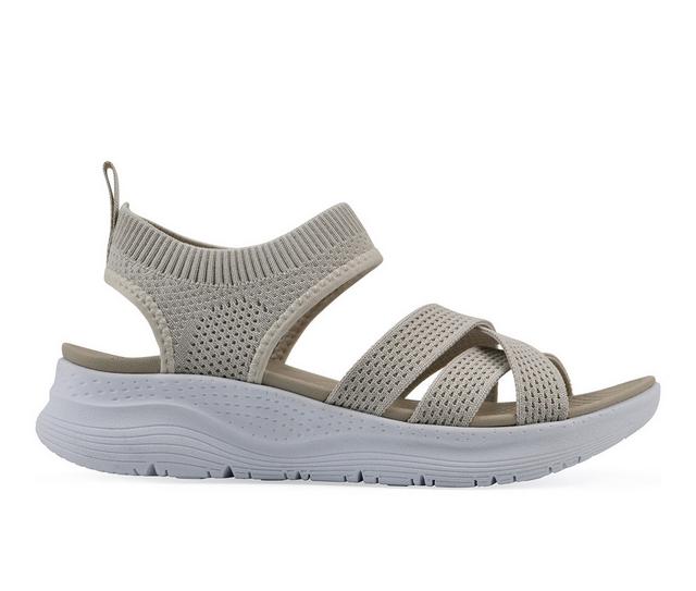 Women's White Mountain Charry Sandals in Taupe color