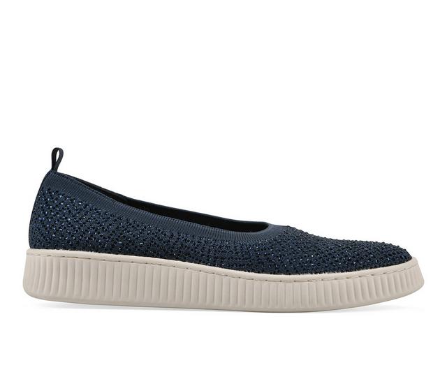 Women's White Mountain Digs Flats in Navy color