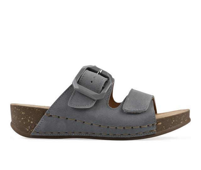 Women's White Mountain Fearful Footbed Sandals in Blue Raspberry color