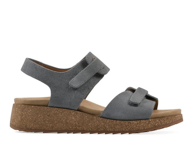 Women's White Mountain Gelato Wedge Sandals in Blue Raspberry color