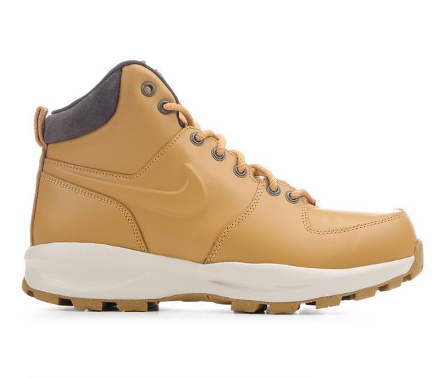 Men's Nike Manoa Leather Boots in Haystack/Brown color