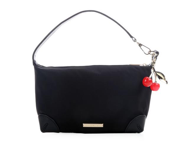 Madden Girl Nylon Shoulder with Charms Handbag in Black color