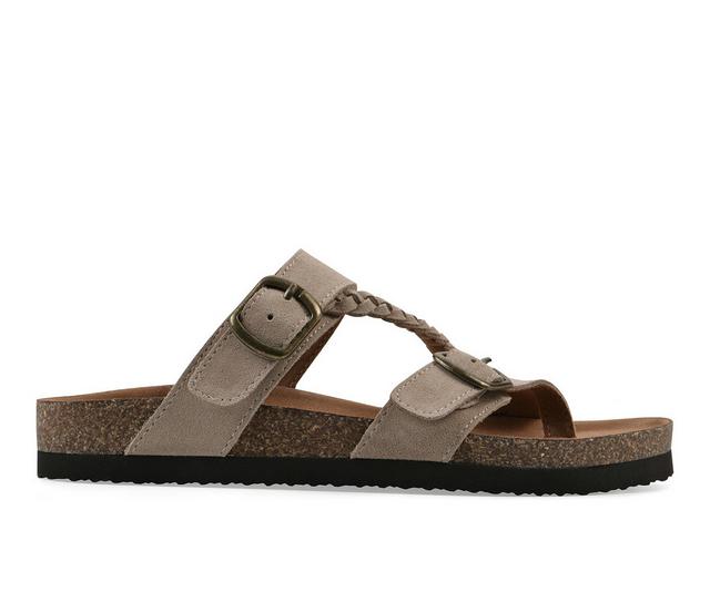 White Mountain Hammy Footbed Sandals in Sandalwood color