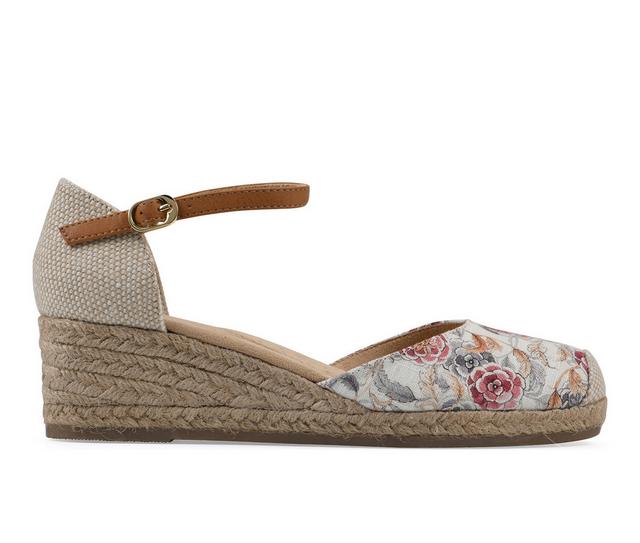 Women's White Mountain Maintain Wedge Sandals in Blush color
