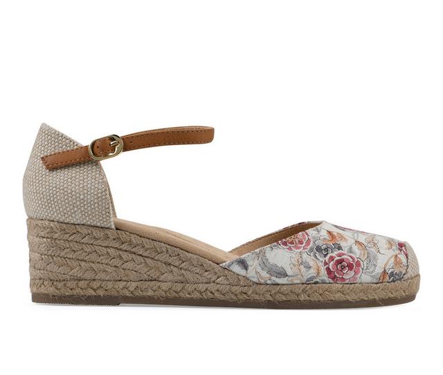 Women's White Mountain Maintain Wedge Sandals in Blush W color