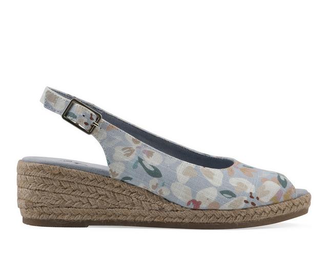 Women's White Mountain Maize Wedges in Light Blue W color