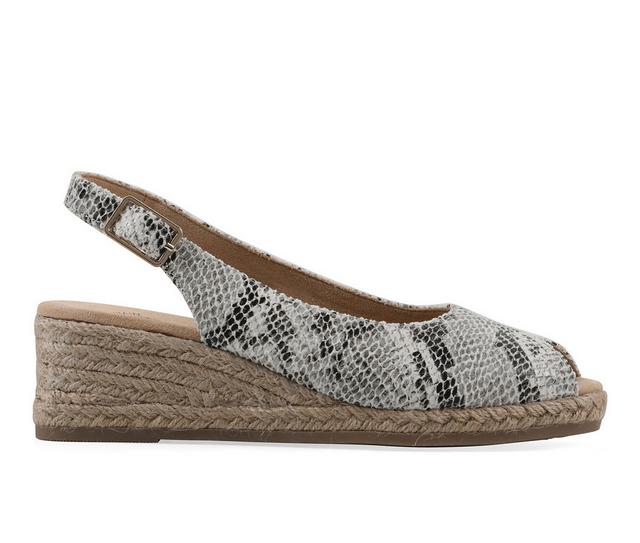 Women's White Mountain Maize Wedges in Snake Multi color