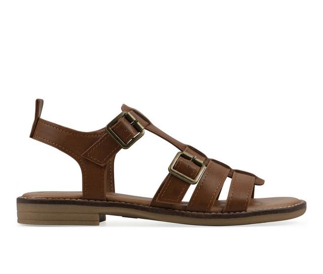 Women's White Mountain Mayday Sandals in Dark Tan color