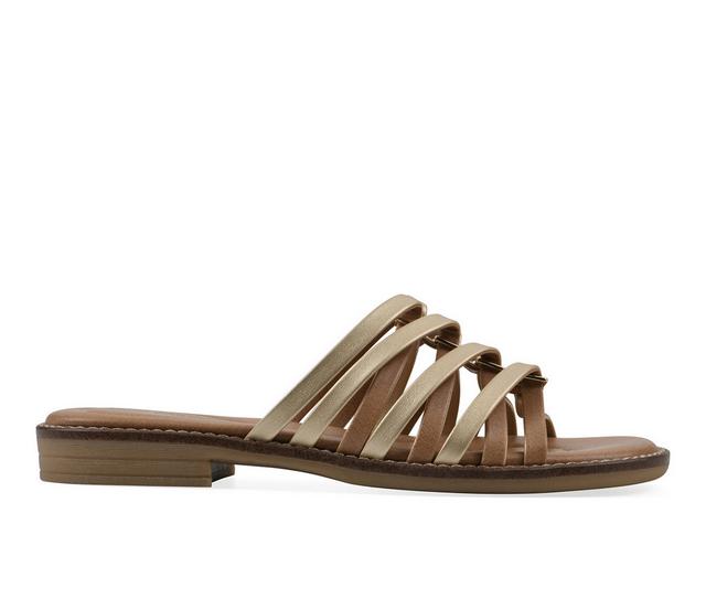 Women's White Mountain Mazy Sandals in Gold color