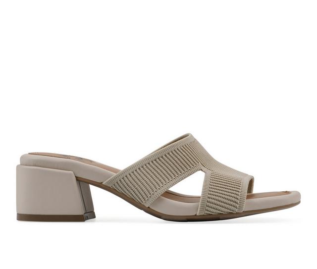 Women's White Mountain Milled Dress Sandals in Taupe color