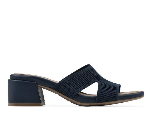 Women's White Mountain Milled Dress Sandals in Navy color
